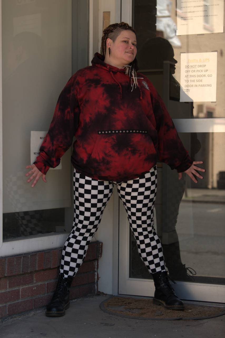 Black and White Checkered Leggings