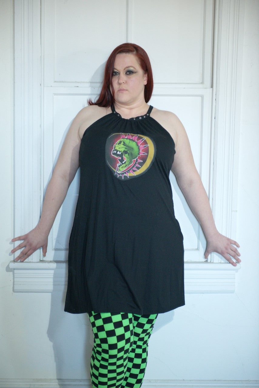 Punk Skull Swing Dress