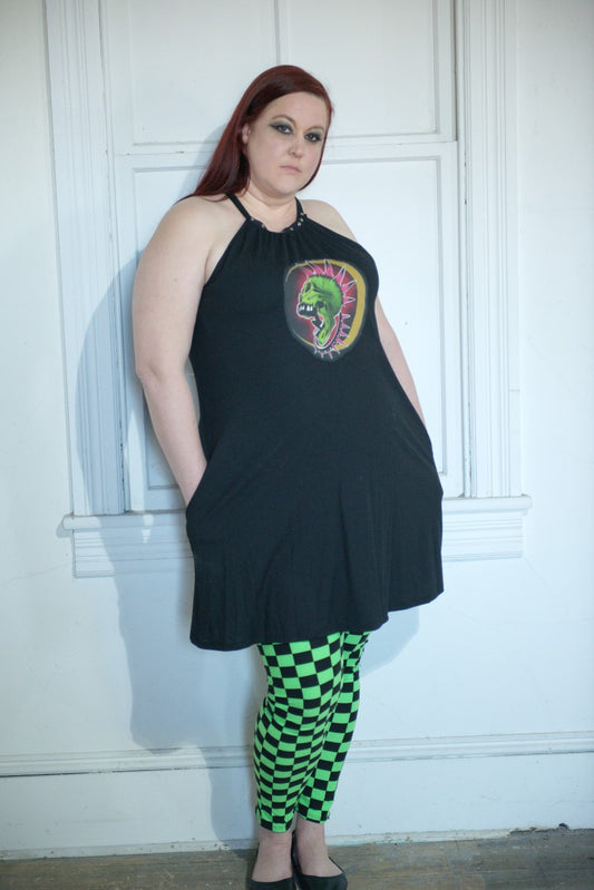 Punk Skull Swing Dress